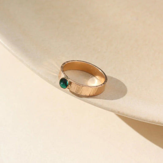 ‘Sunrise’ Gemstone Ring (select stone/material)