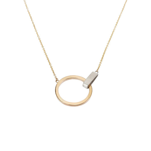 Gold + Silver Surface Necklace