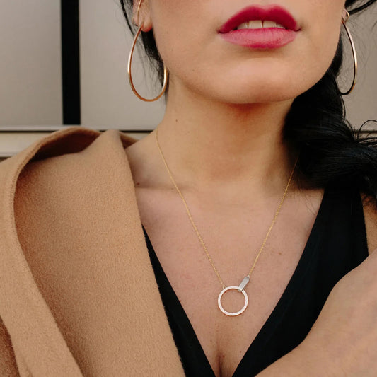 Gold + Silver Surface Necklace