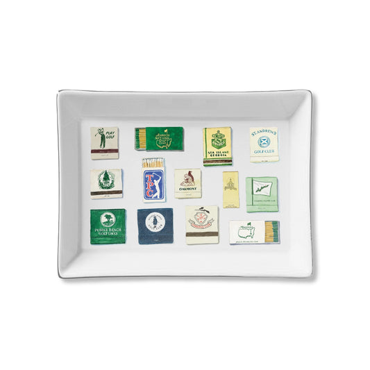 Ceramic Trinket Tray - Golf Matches