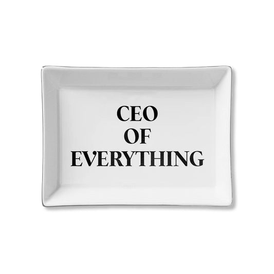 Ceramic Trinket Tray - CEO of Everything