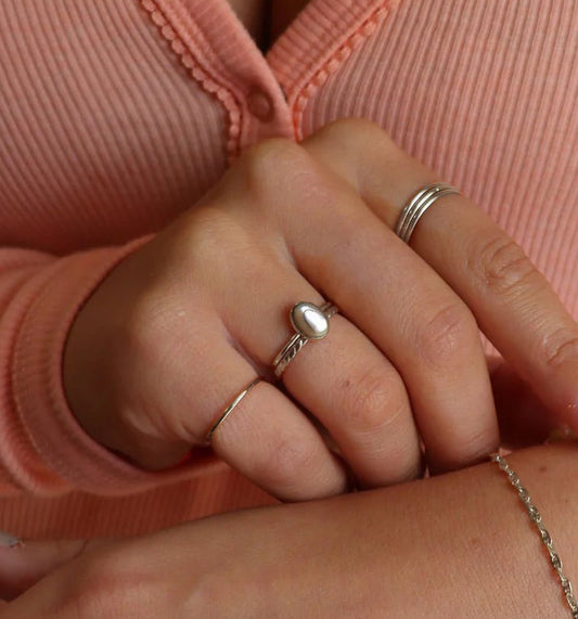 Abalone Ring - Sterling Silver