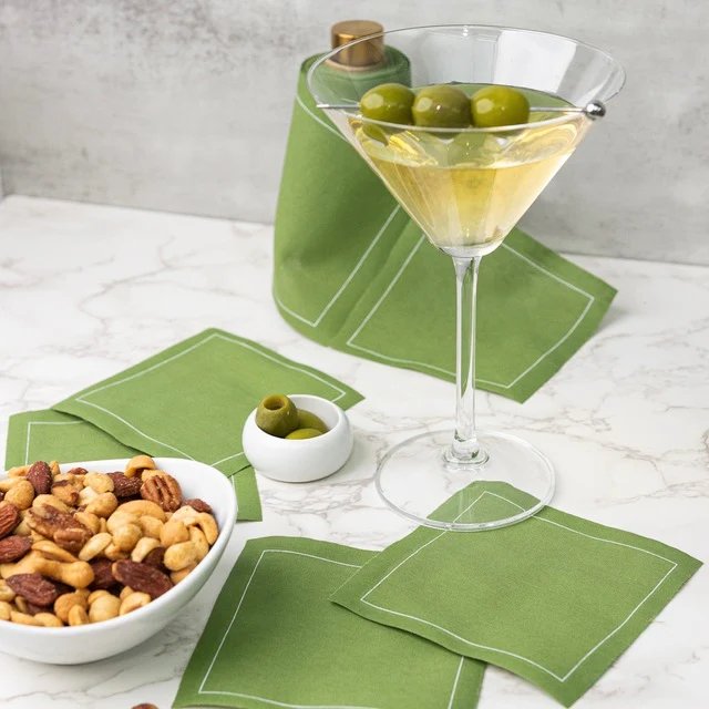 Cocktail Napkin Roll - Olive