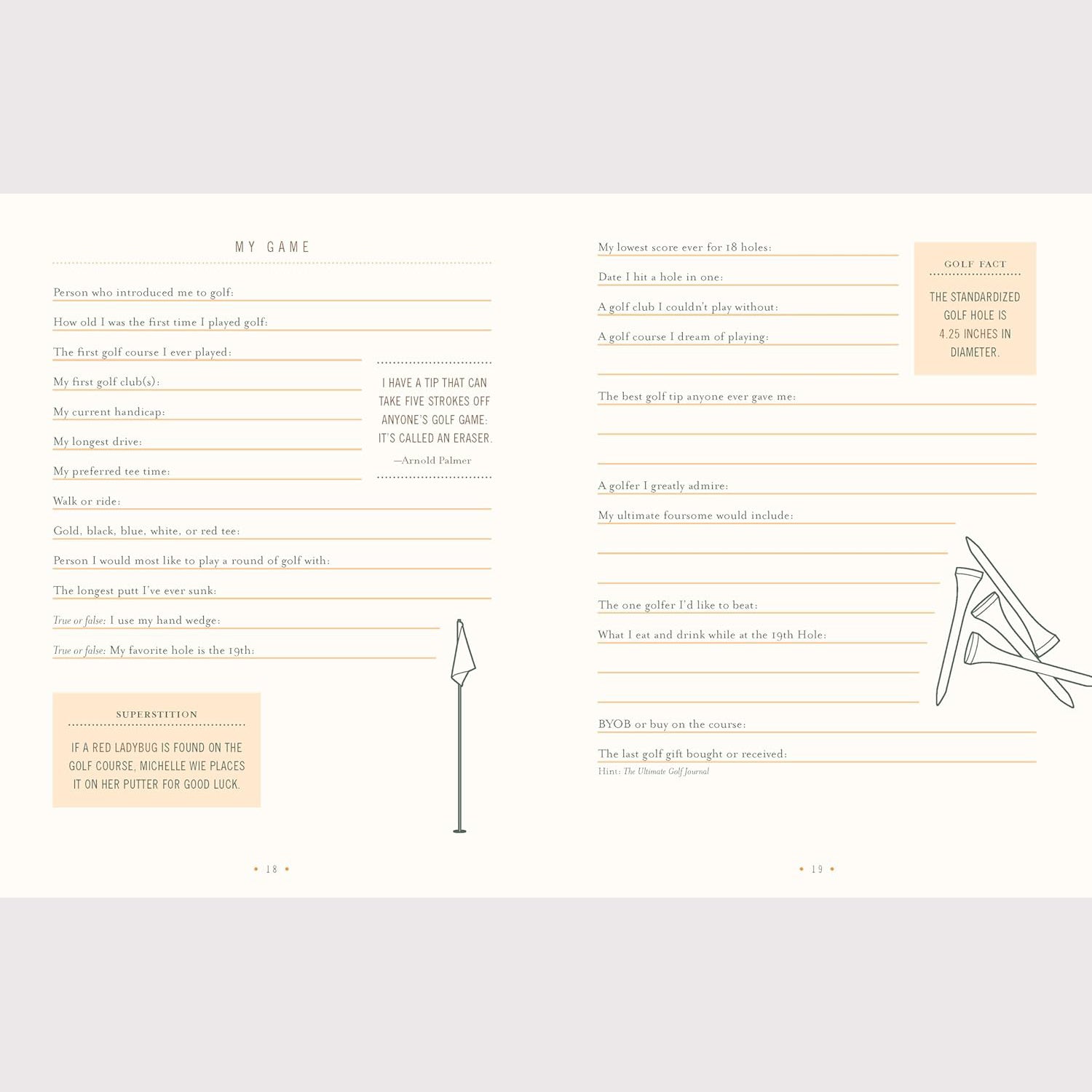 The Ultimate Golf Journal: Keeping My Game on Course