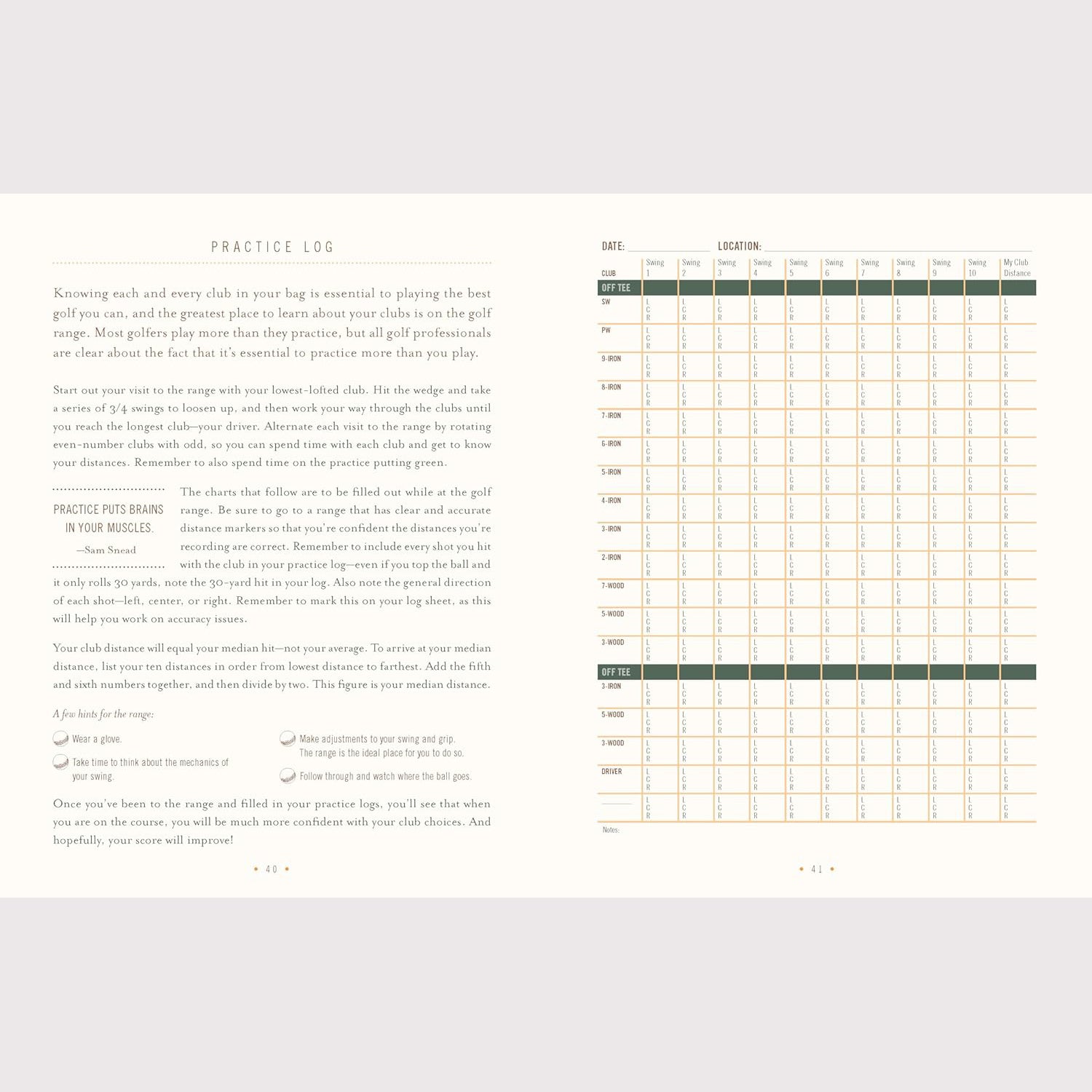 The Ultimate Golf Journal: Keeping My Game on Course