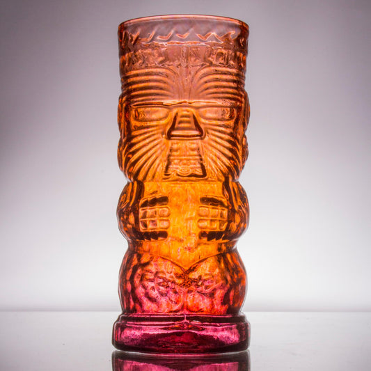 Warrior Tiki Glasses - Lava Red (Set of 2)