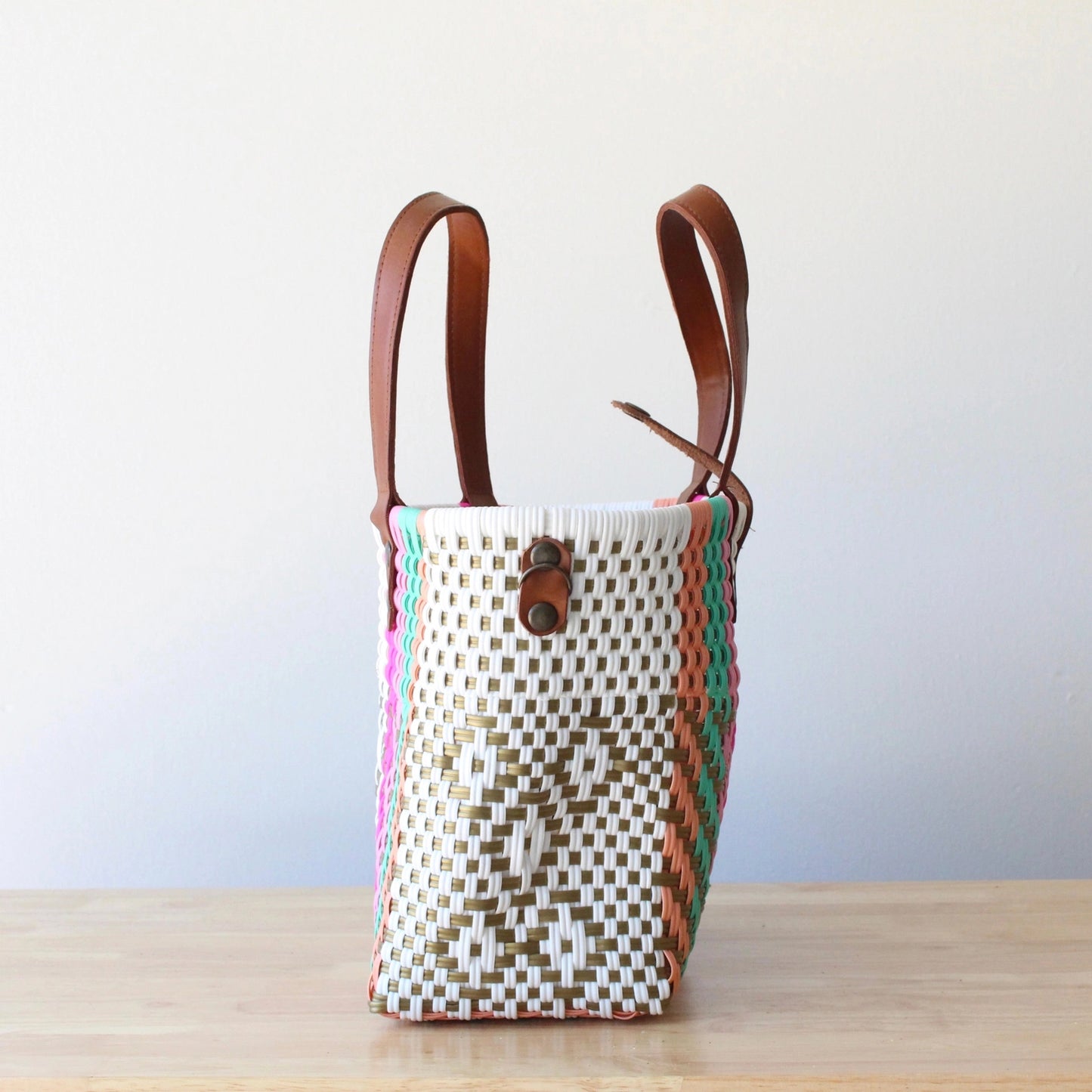 White + Colors Handwoven Crossbody Bag