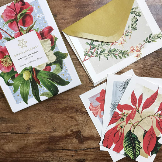 Winter Botanicals Notes: 12 Notecards + Envelopes (Boxed Set)