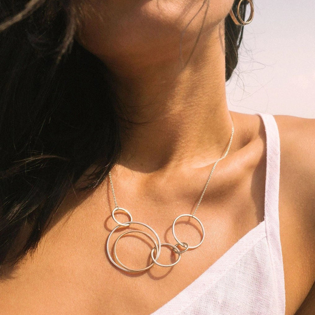 Silver + Gold Woodland Necklace