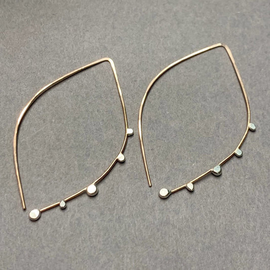 Large ‘Bulb Hoop’ Earrings - Gold Fill + Sterling Silver