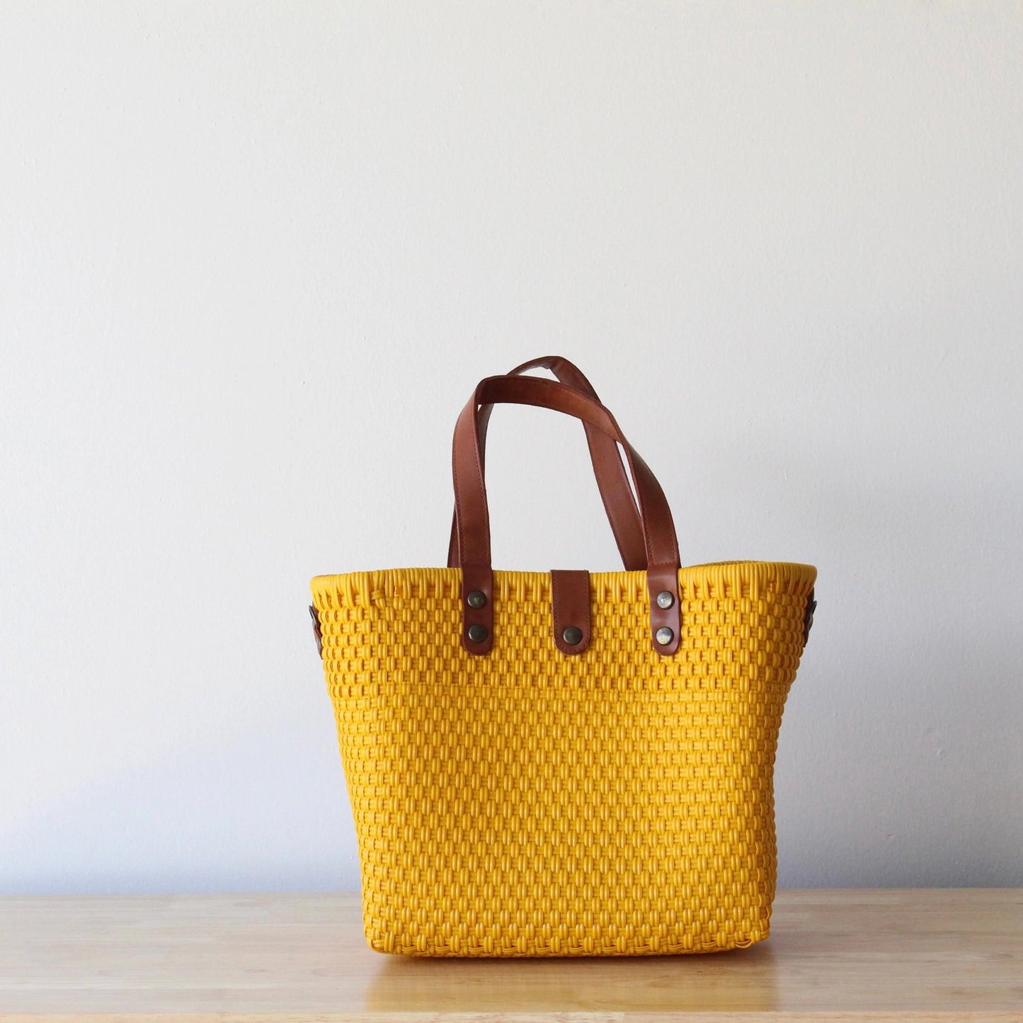 Gold + Pink Handwoven Crossbody Bag