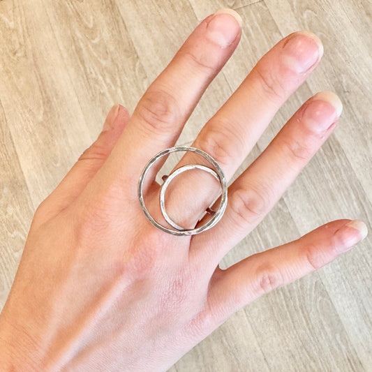 Sterling Silver “O-Ring” Statement Ring