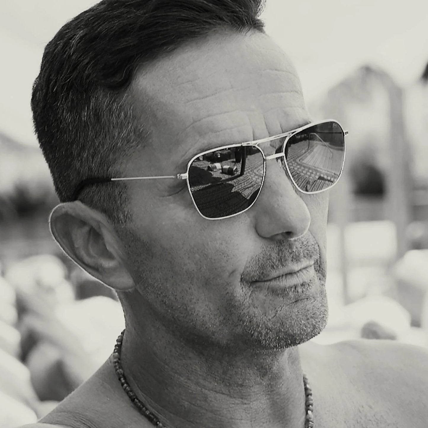 Polarized Sunglasses | Hooper - Gold with Grey-Green Lens