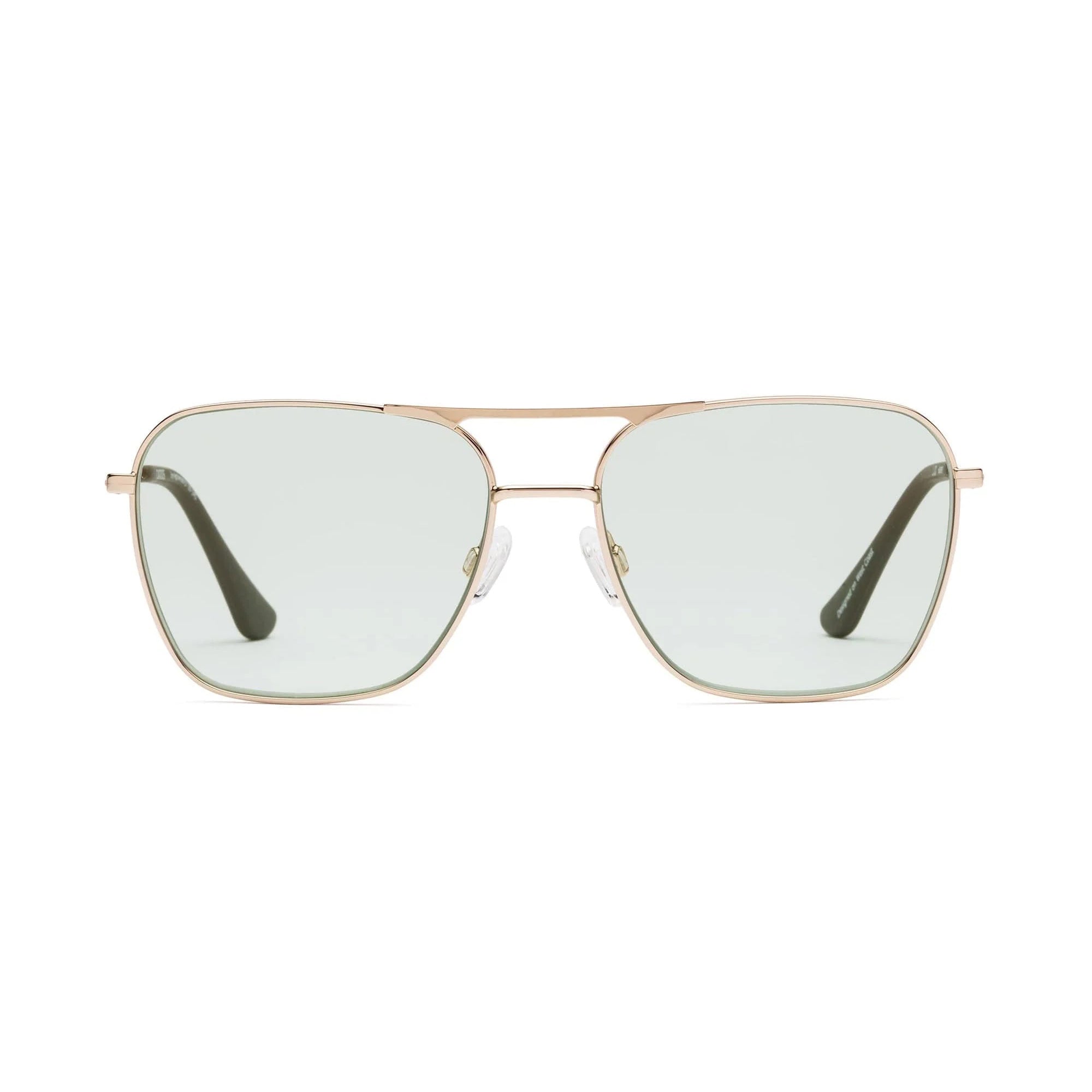 Hooper - Polished Gold / Green Lens – Maker + Muse