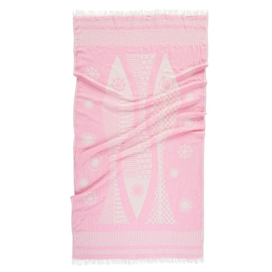 Pesce Turkish Towel - Pink
