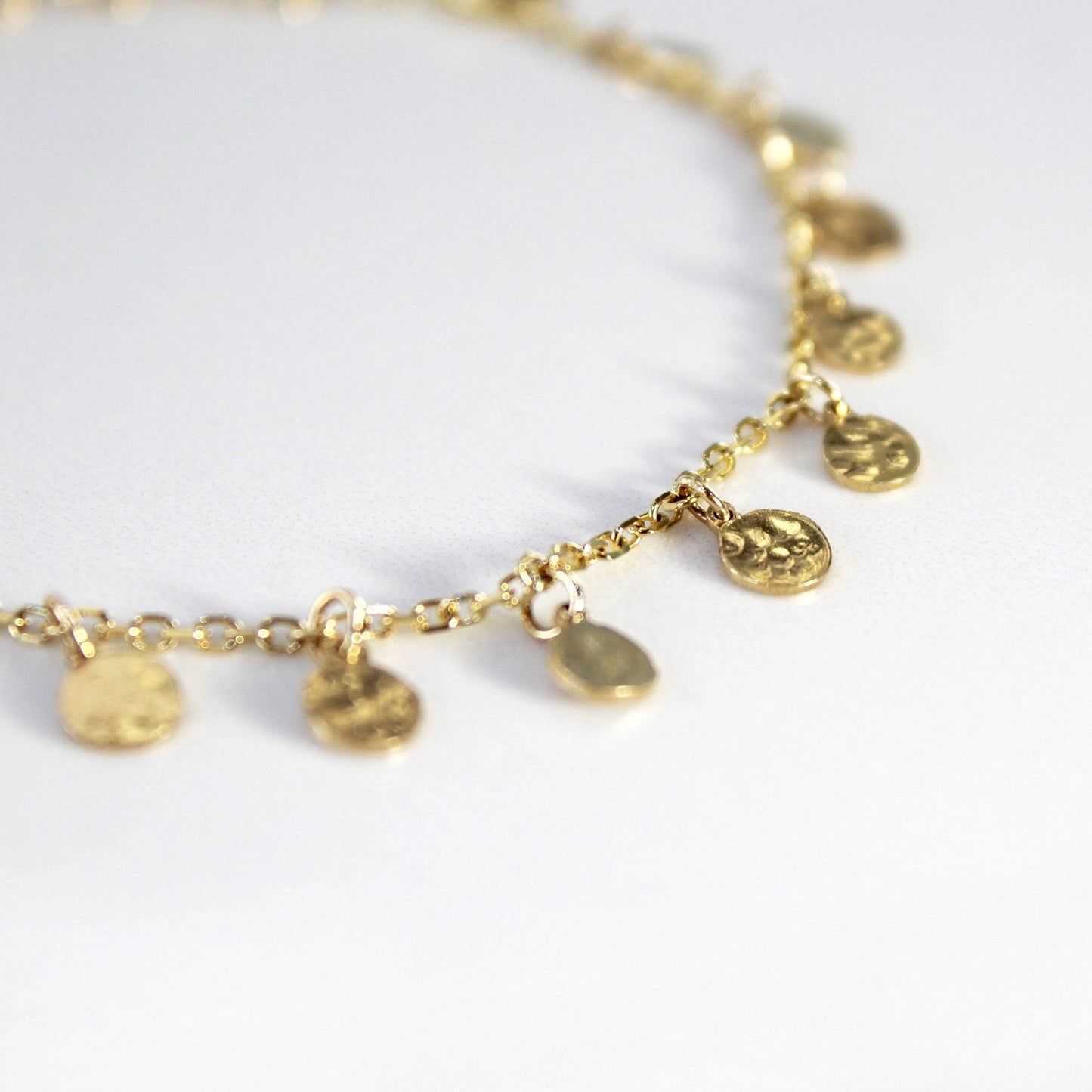 14k Gold 'Aura' 16-Dangle Bracelet