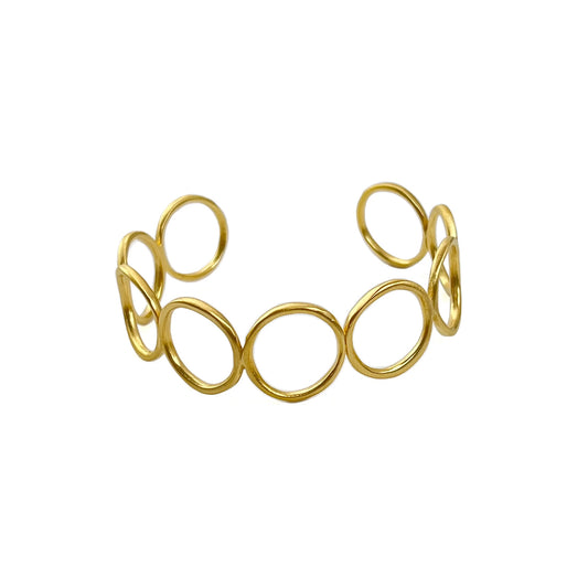 Multi-Circles Cuff Bracelet