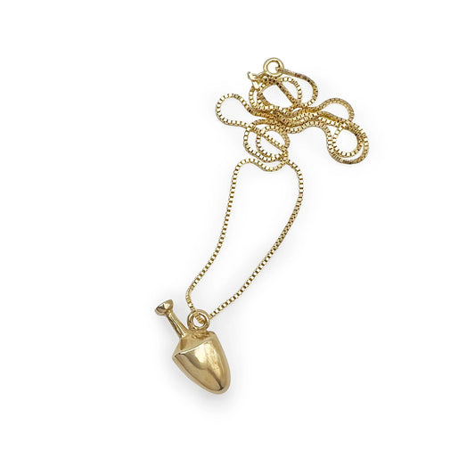 Brass 'Amphora' Pendant Necklace