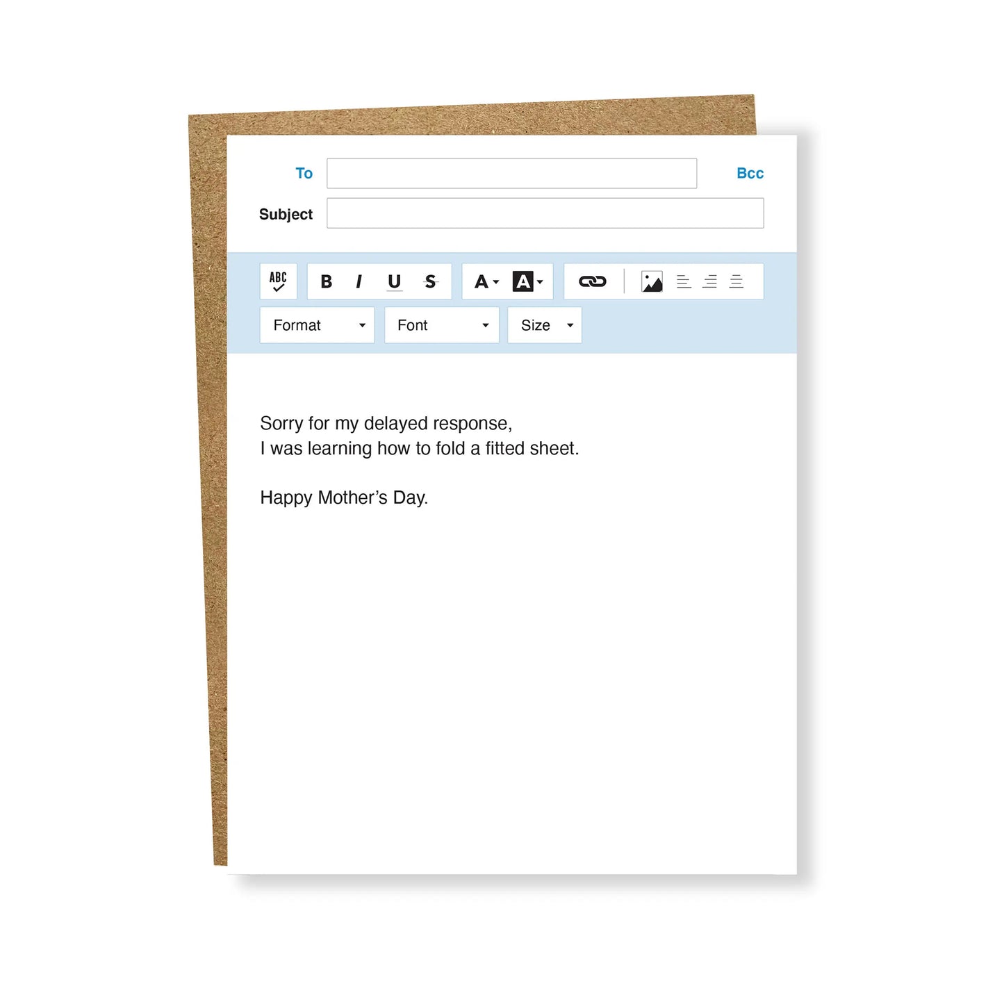 Fitted Sheet / Mother's Day - Letterpress Card