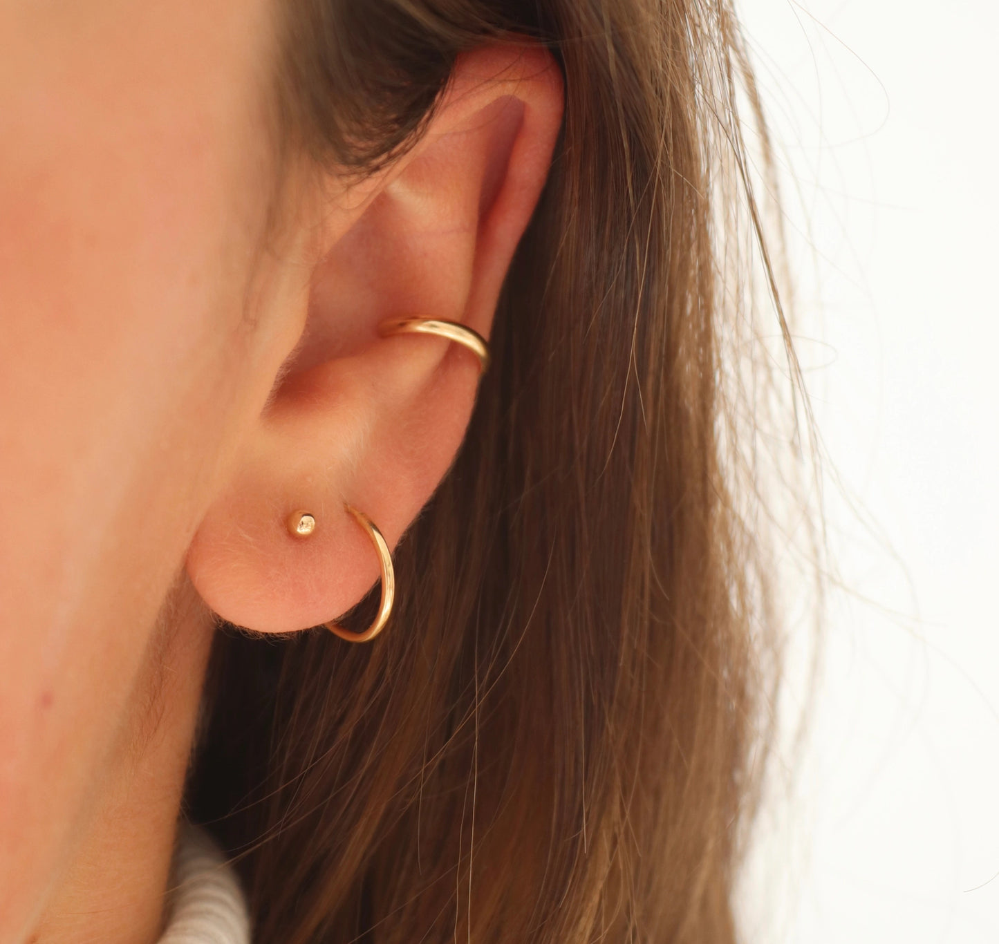 Classic Ball Stud Earrings (Select Material)
