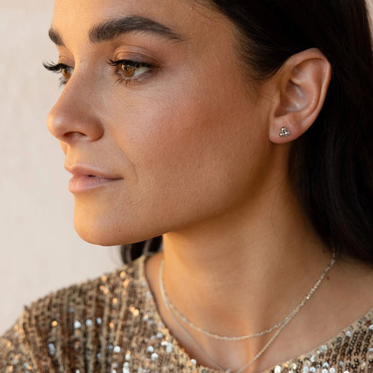 Element 3-Ball Stud Earrings (Select Material)