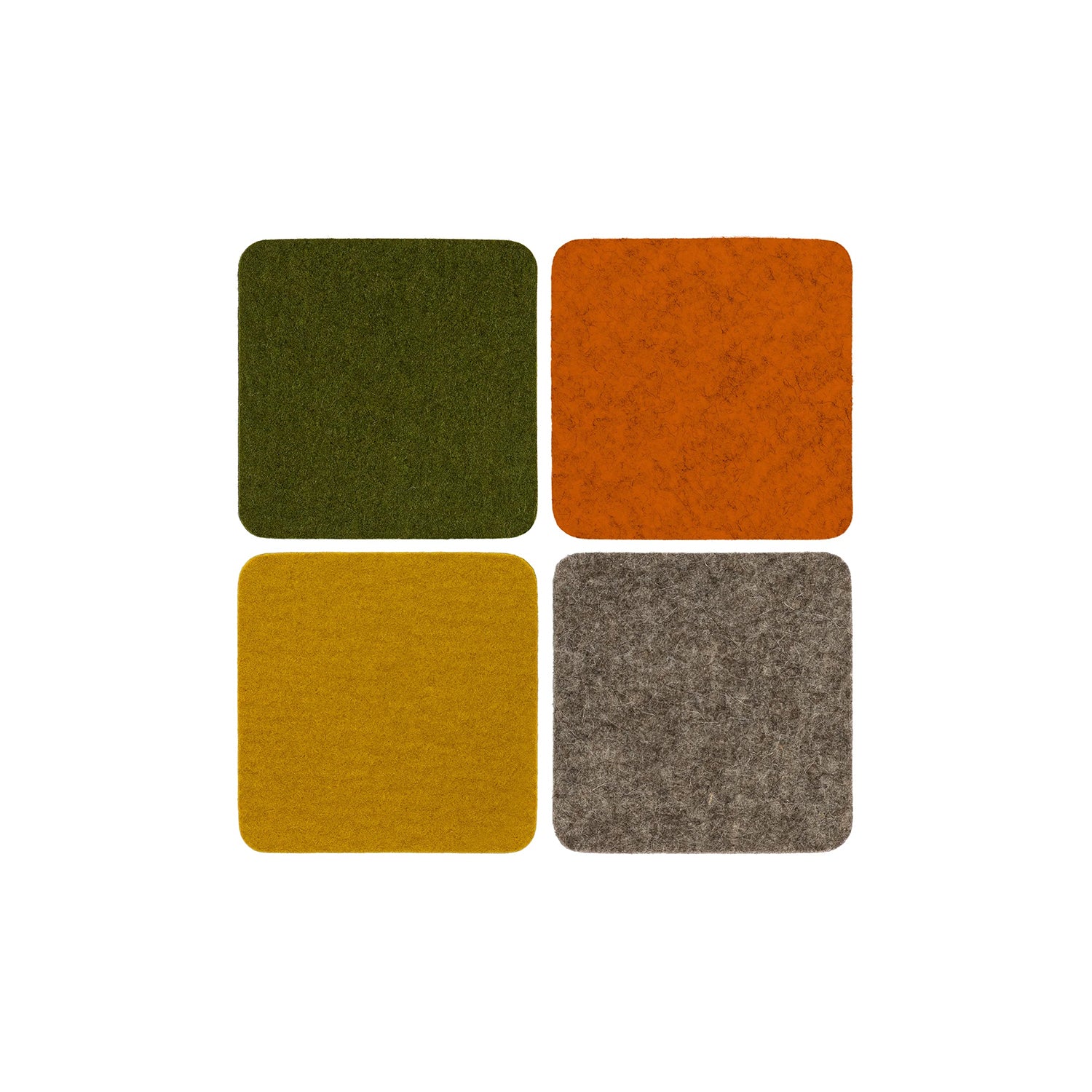 Bierfilzl Square Felt Coaster 4-pack (choose color) Expedition