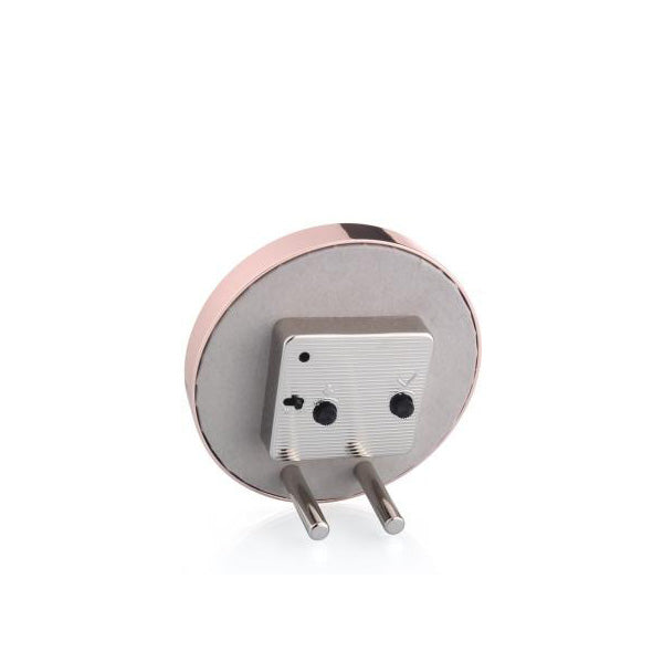 Enamel + Rose Gold Alarm Clock - Taupe