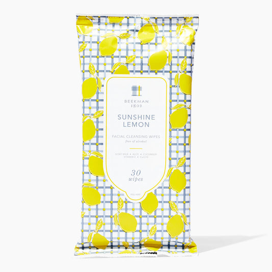 Facial Cleansing Wipes - Sunshine Lemon