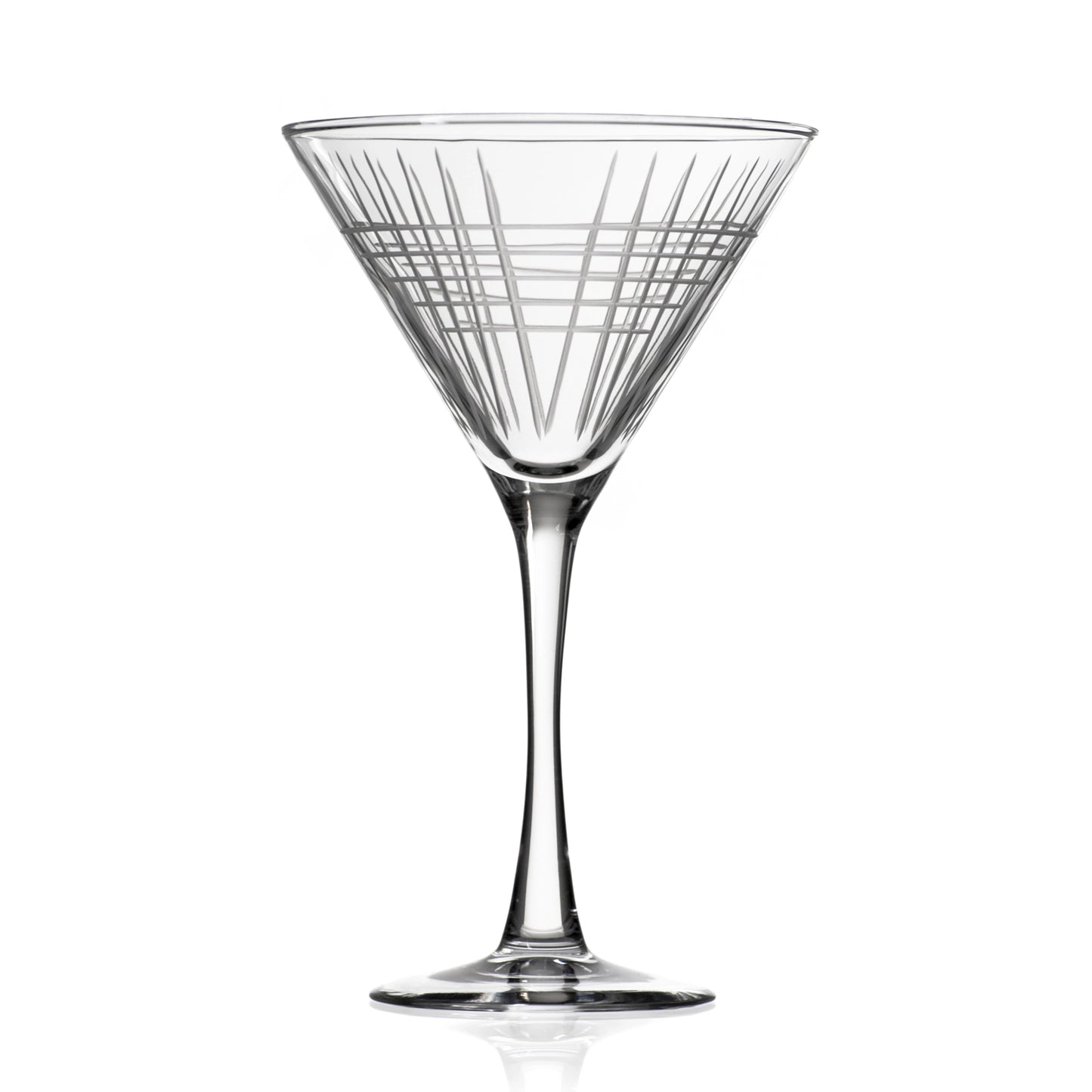 Etched Martini Glass - Set of 2