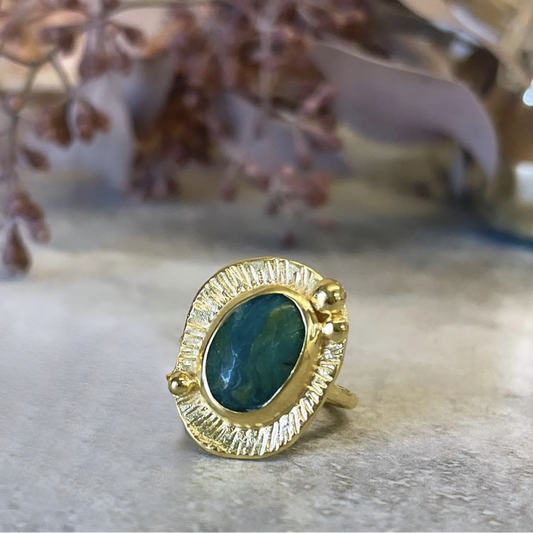One-of-a-Kind Peruvian Opal Cocktail Ring