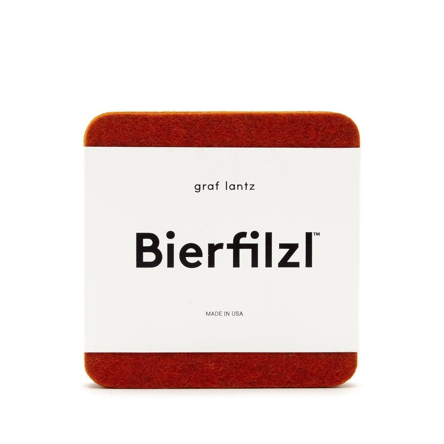 Graf Lantz Square Felt Coaster 4-pack (choose color)