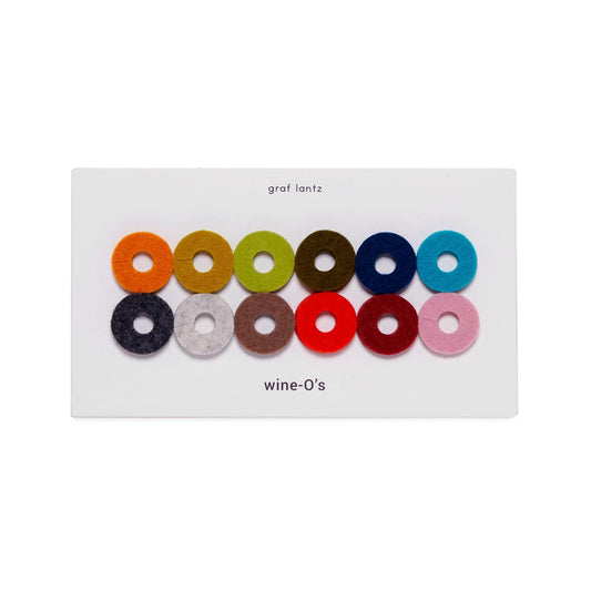 Round Felt Wine O's - Midcentury