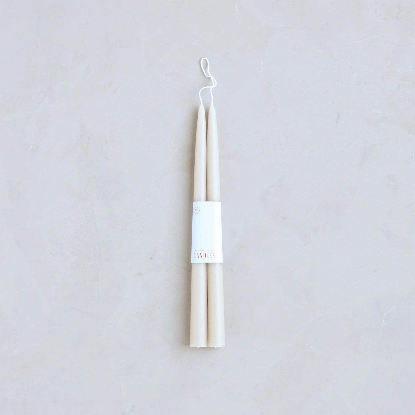 12-inch Dipped Taper Candles - Parchment