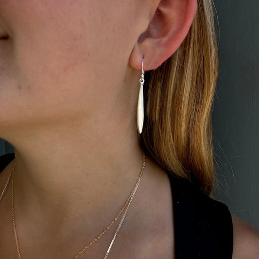 Medium Drop Earrings - Sterling Silver