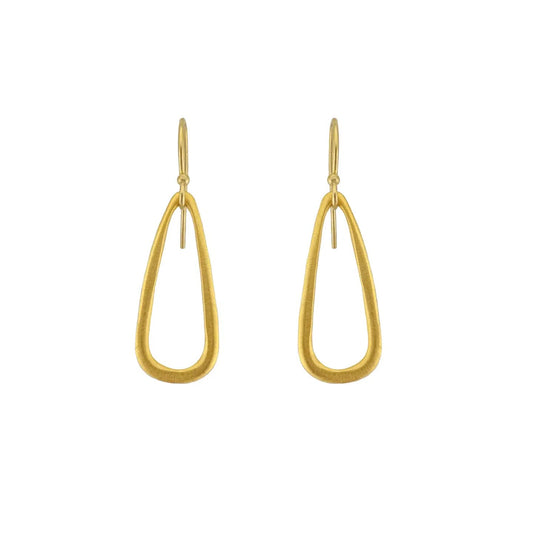 Small Teardrop Earrings - Gold Vermeil