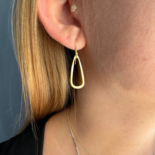 Small Teardrop Earrings - Gold Vermeil