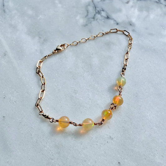 Welo Opal Bracelet – Gold Fill