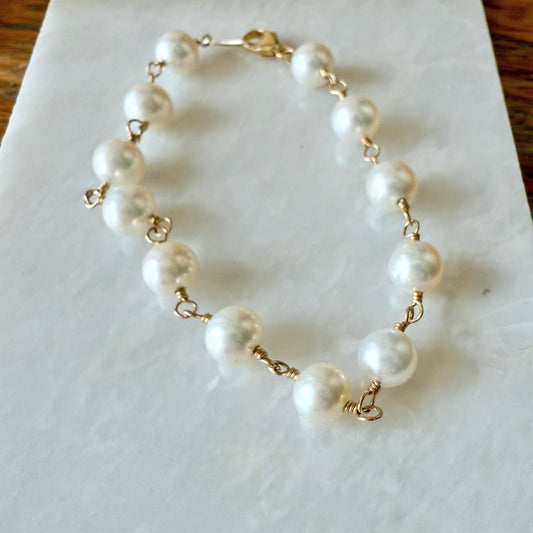 Freshwater Pearl Bracelet – Gold-Filled