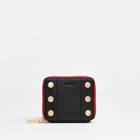 Hammitt 5 North Wallet - Black/Gold/Red Zip