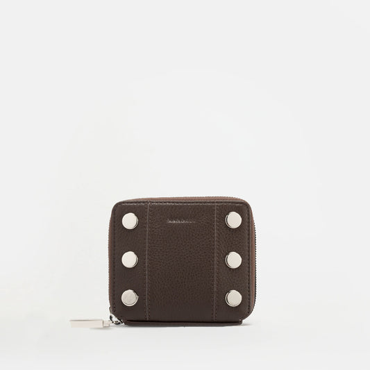 Hammitt 5 North Wallet - LIMITED EDITION Espresso Pebble/Shiny Silver