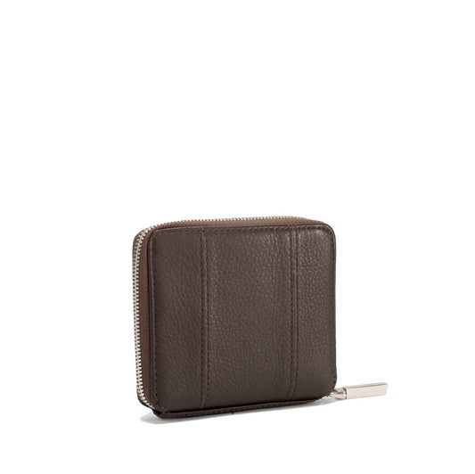 Hammitt 5 North Wallet - LIMITED EDITION Espresso Pebble/Shiny Silver