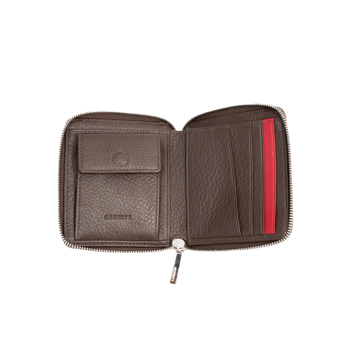 Hammitt 5 North Wallet - LIMITED EDITION Espresso Pebble/Shiny Silver
