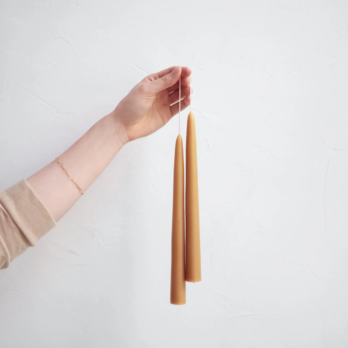 9-inch Dipped Taper Candles - Miel