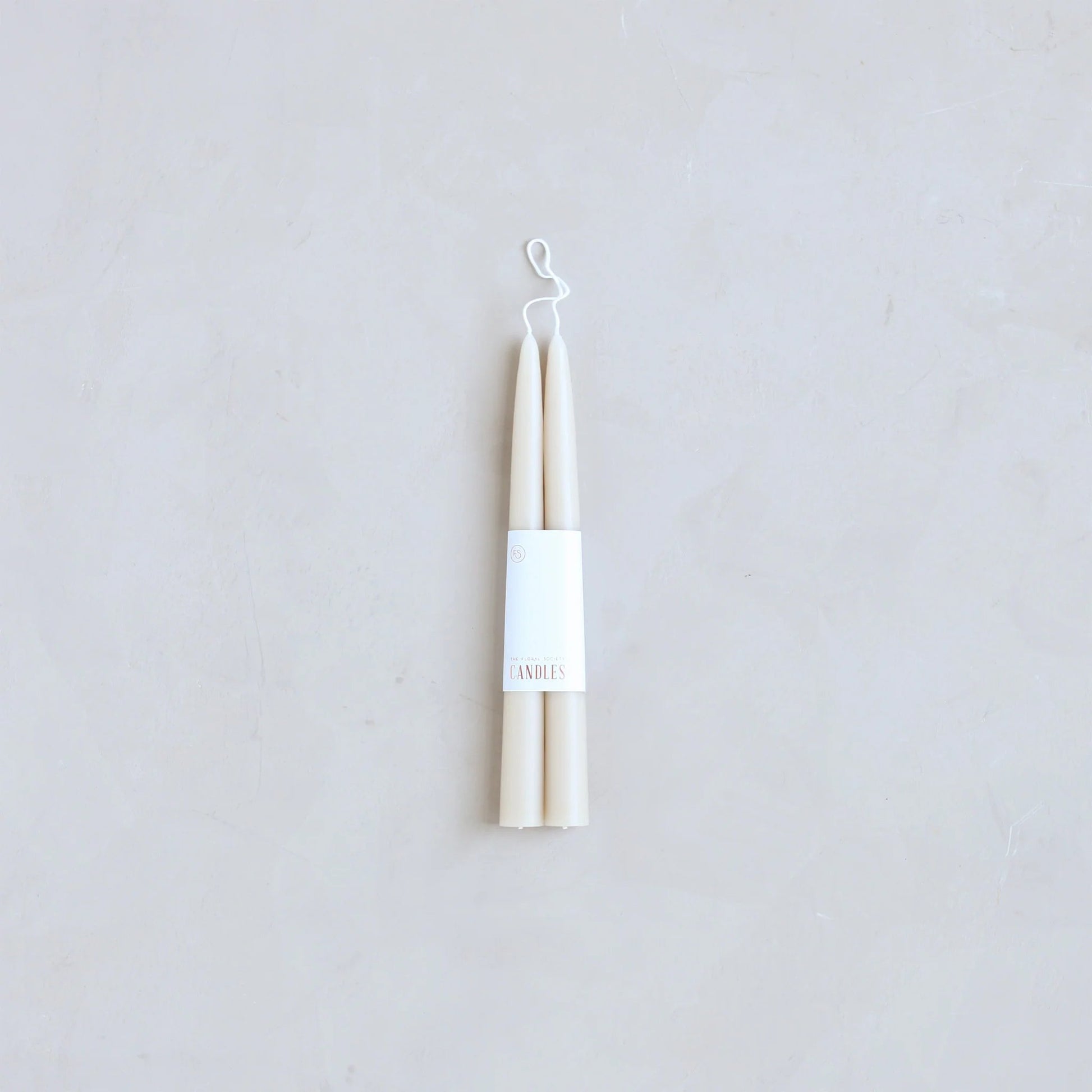 9-inch Dipped Taper Candles - Parchment