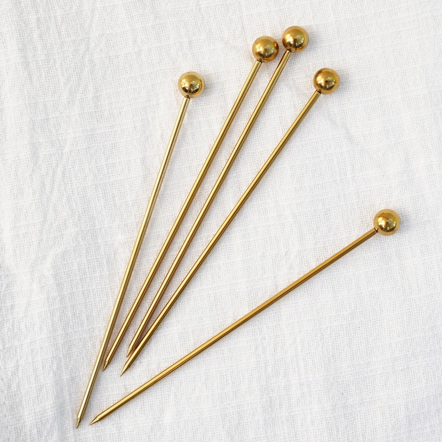 Cocktail Picks | Gold - Set of 12