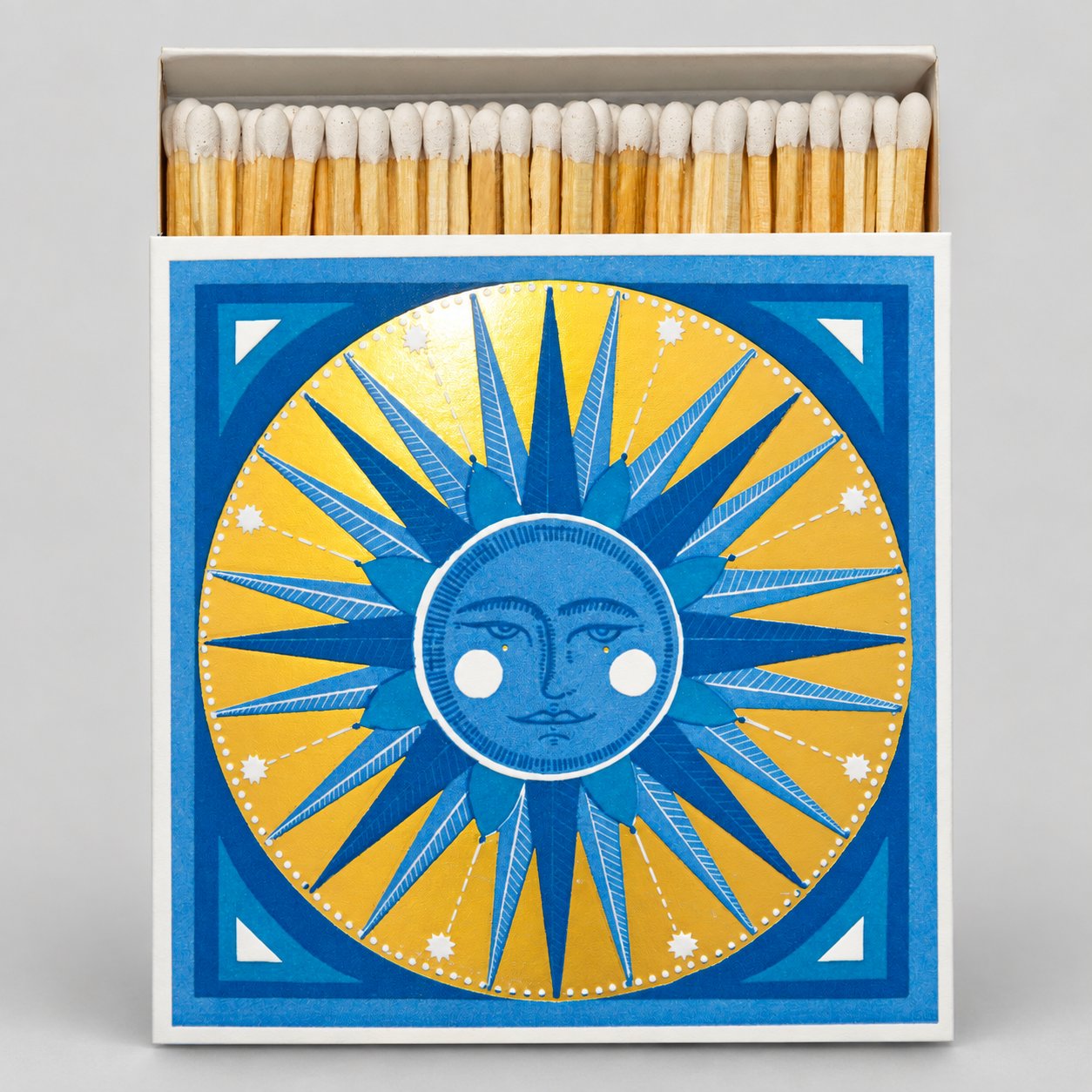 Decorative Square Safety Matches – Golden Sun