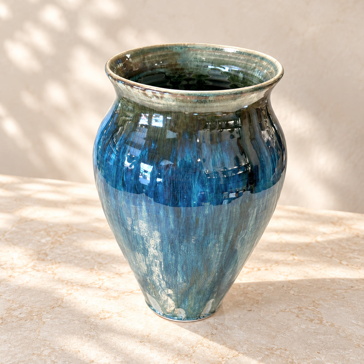 Porcelain Urn Vase – Coastal Tide