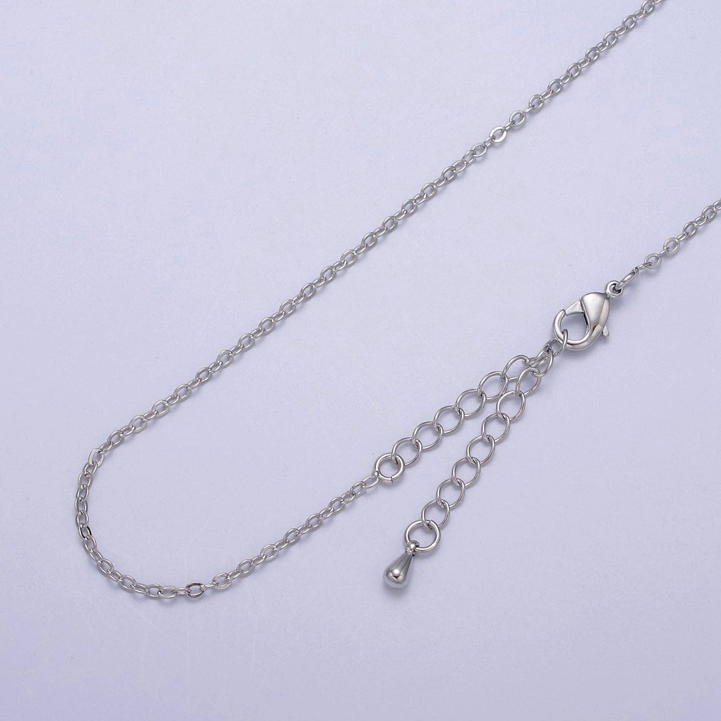 Gold Filled 1.3mm Dainty Cable Chain Necklace - 16" (select material)