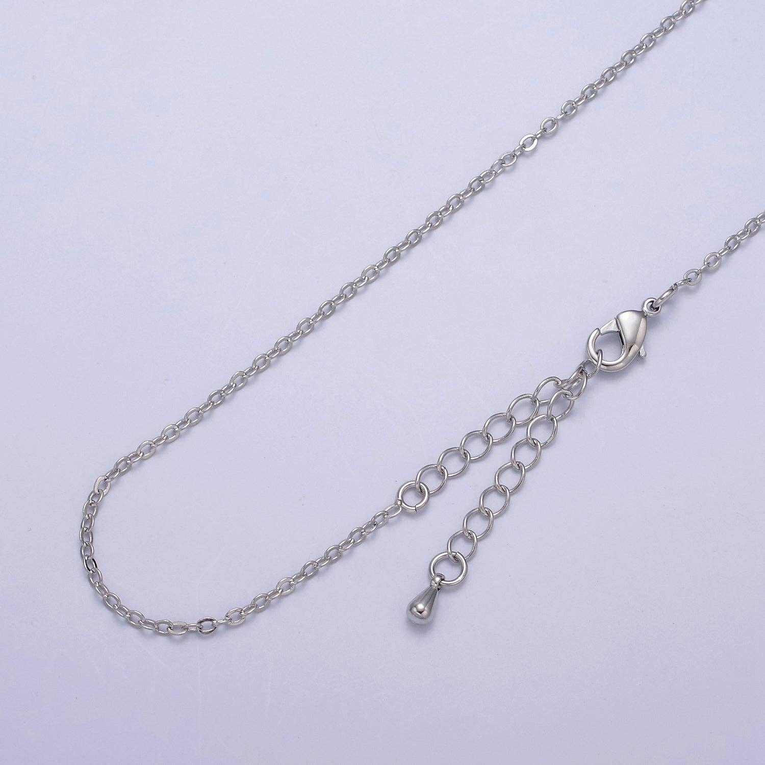 Gold Filled 1.3mm Dainty Cable Chain Necklace - 16" (select material)