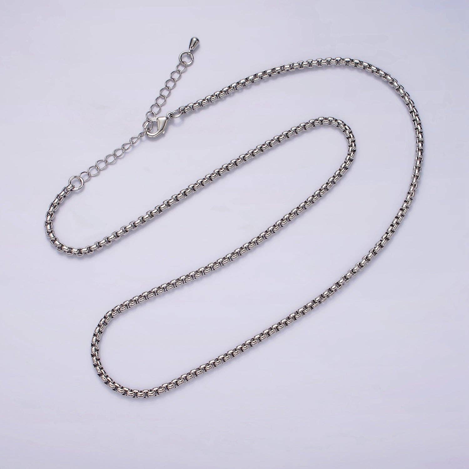 Gold Filled 2.5mm Chunky Box Chain Necklace - 18" (select material)